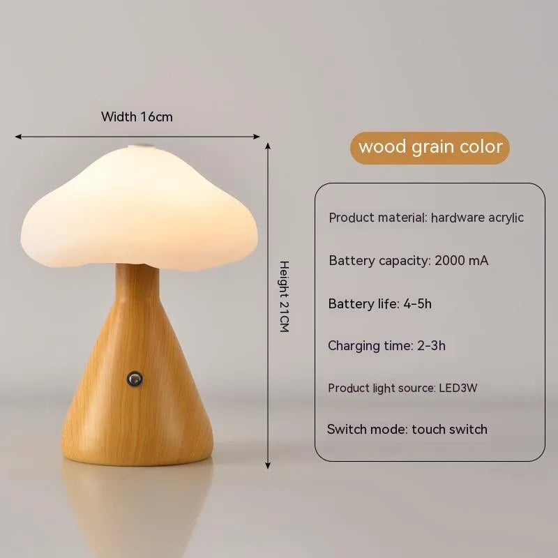Creative touch charging table lamp, 16 x 21cm, metal lamp holder, USB charging, multiple colour options