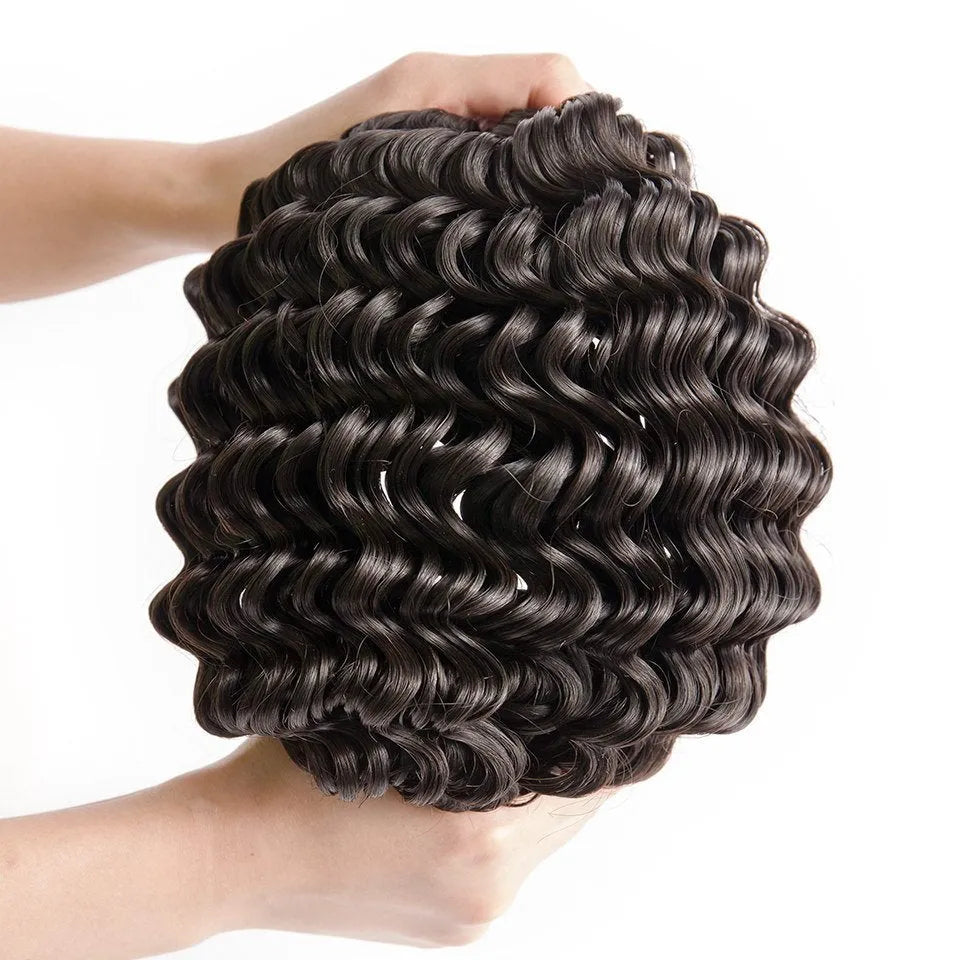 Real hair wig curls medium long hair length available in multiple colours and sizes