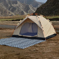 Outdoor automatic quick opening tent in quicksand gold for camping, large size 210x190x135cm