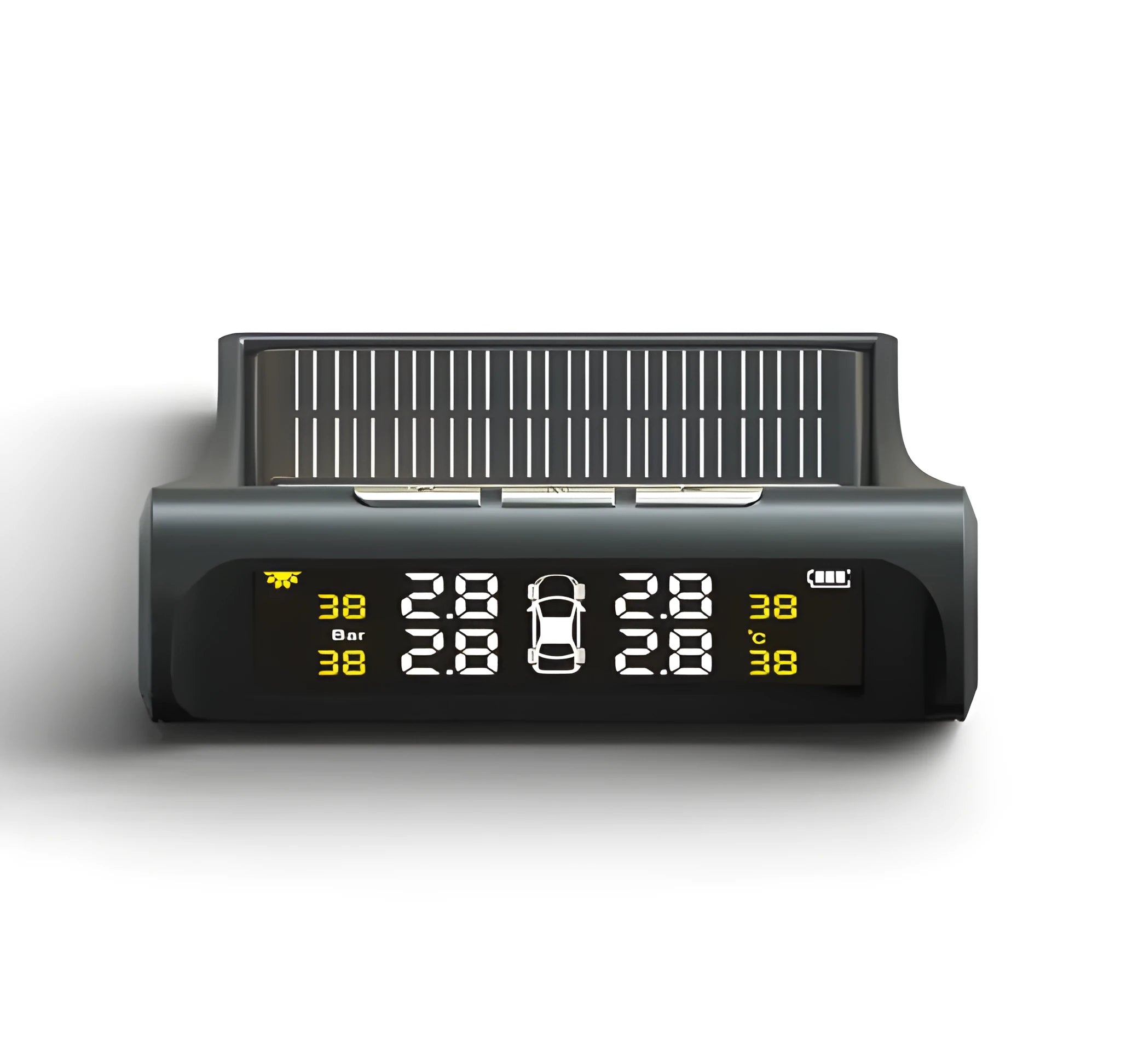 Wireless solar tyre pressure monitor T88A colour screen black external sensor for car tyres