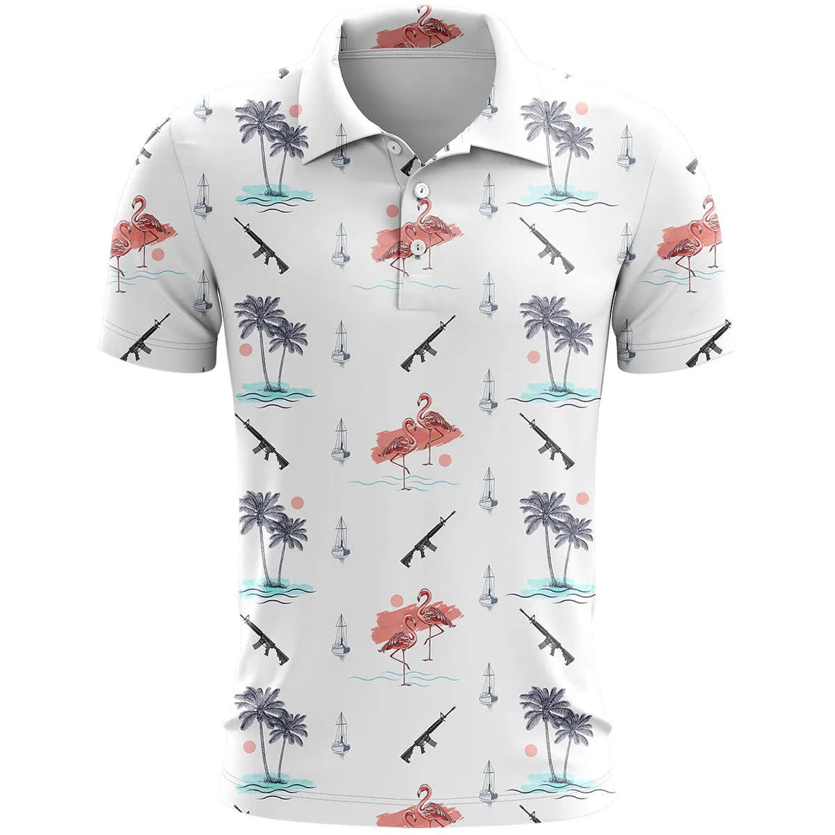 3D printed pattern short sleeve sports top in loose fit, shown in a colour-matching design.