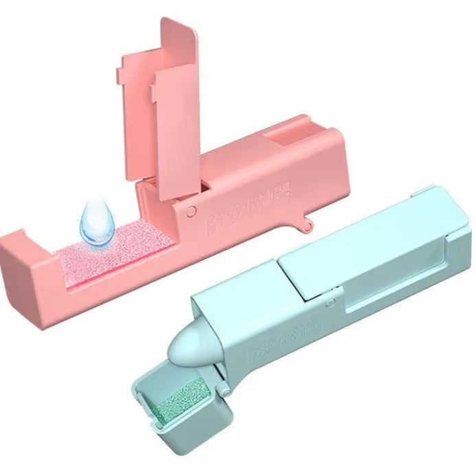 Plastic door opening tool, 11.5 x 2.5 x 3 cm, blue and pink, for epidemic prevention