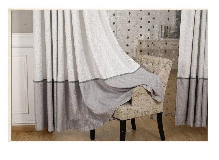 Blackout curtain panel showing hook, Korean hook and rings hanging options