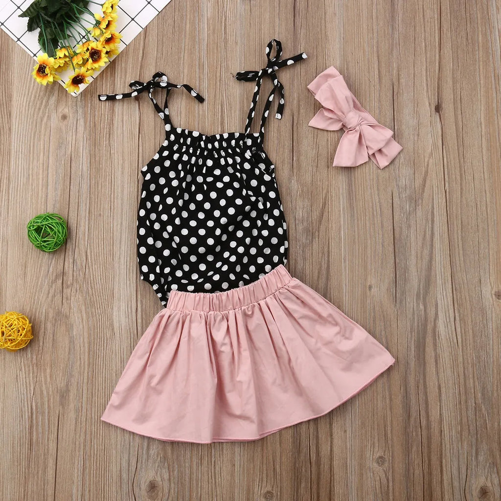Girls cotton blend clothing set in photo colour, available in sizes 70cm to 100cm