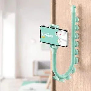 Flexible worm design mobile phone holder with suction cup mounting and 62cm reach