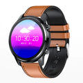 LEMFO LF26 smart bracelet with 1.3 inch screen showing touch and button controls in black colour