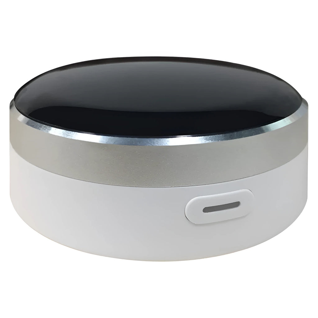White infrared and RF dual-mode remote control with extended 100-metre wireless range