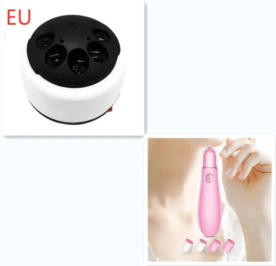 Steam nail gel remover, black colour, compact size, PP body, gel removal in seconds