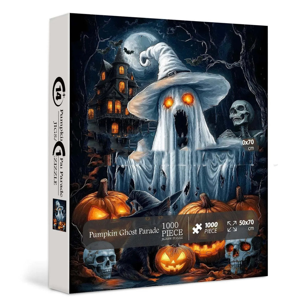 Creative ghost puzzle made of plastic for Halloween party decoration, size as shown