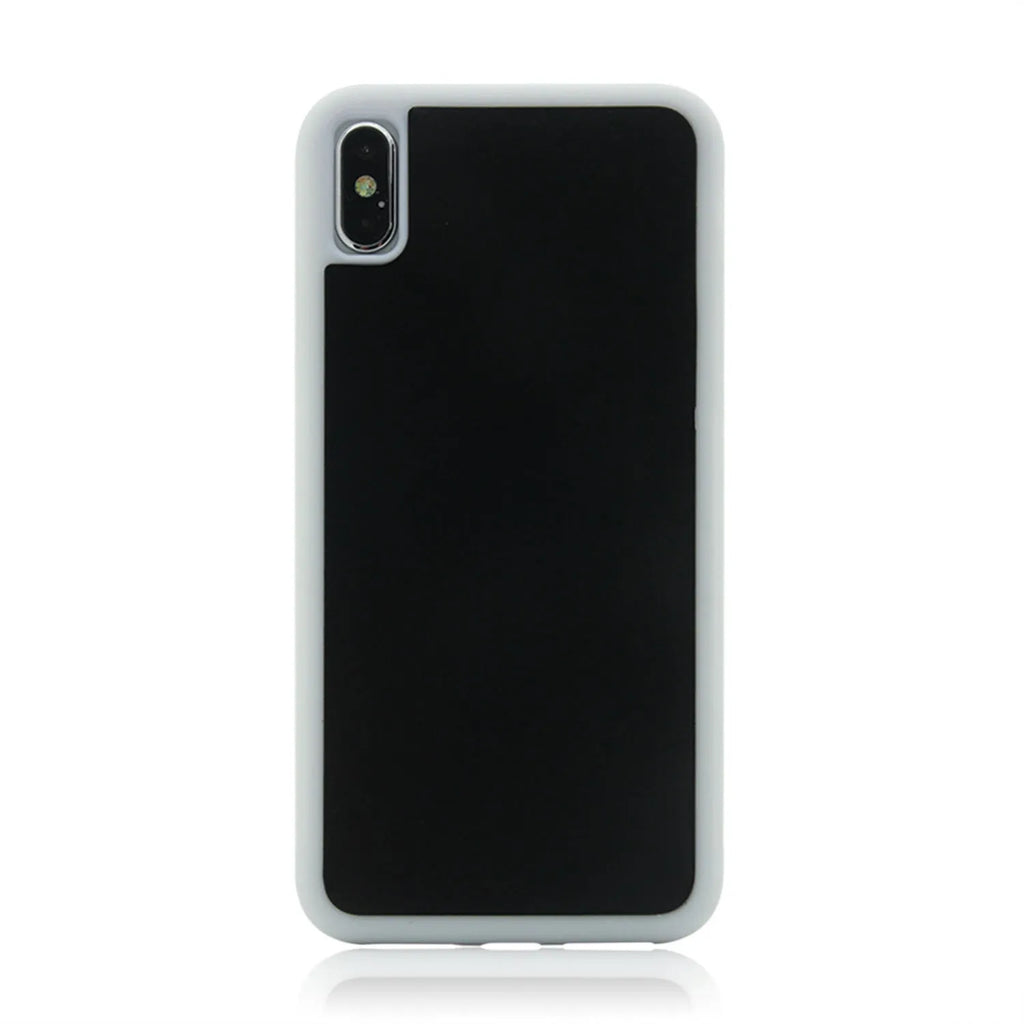 Anti-gravity nano material phone case for iPhone, black and white colours, shockproof and shatterproof protection