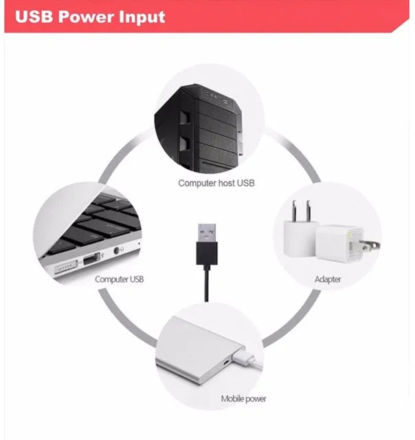 3D LED lamp with seven colour options touch and remote control USB powered acrylic board ABS base