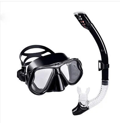 PC frame diving goggles with transparent anti-fog lens and adjustable silicone strap in assorted colours