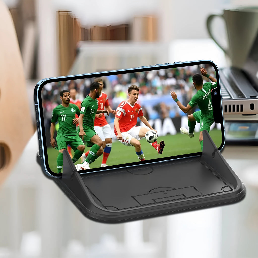 Silicone automobile phone holder in Peak-X5 colour for car and desktop use
