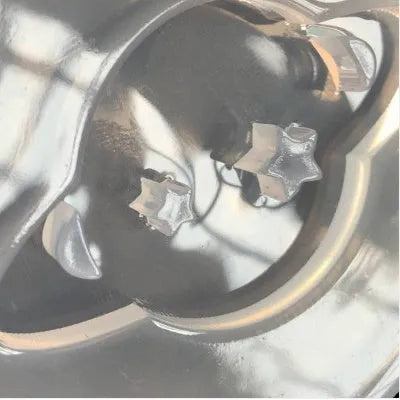 Silicone mould for making shiny full mirror finish planet epoxy resin ornaments, approximately 6.5cm diameter.