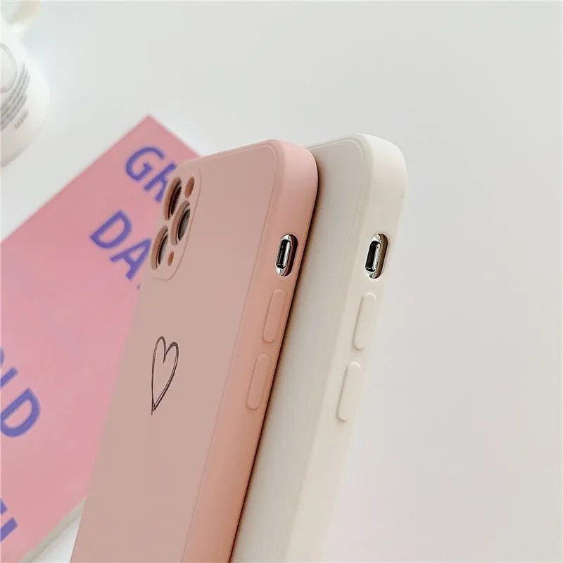 TPU silicone phone case for Apple iPhone in solid black colour