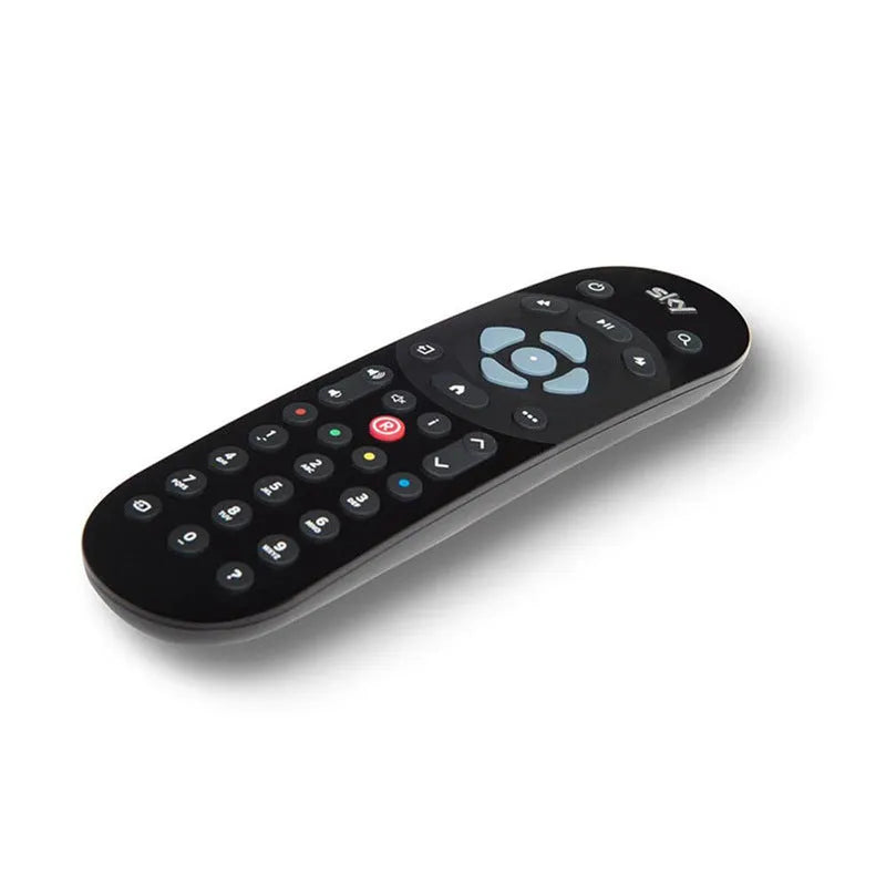 Black ABS universal replacement remote controller for Sky Q TV box, 175mm length