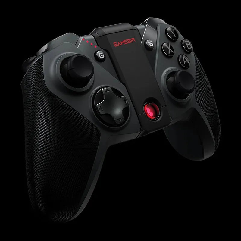 Black Gaishi wired video game controller with type-C cable on a dark surface