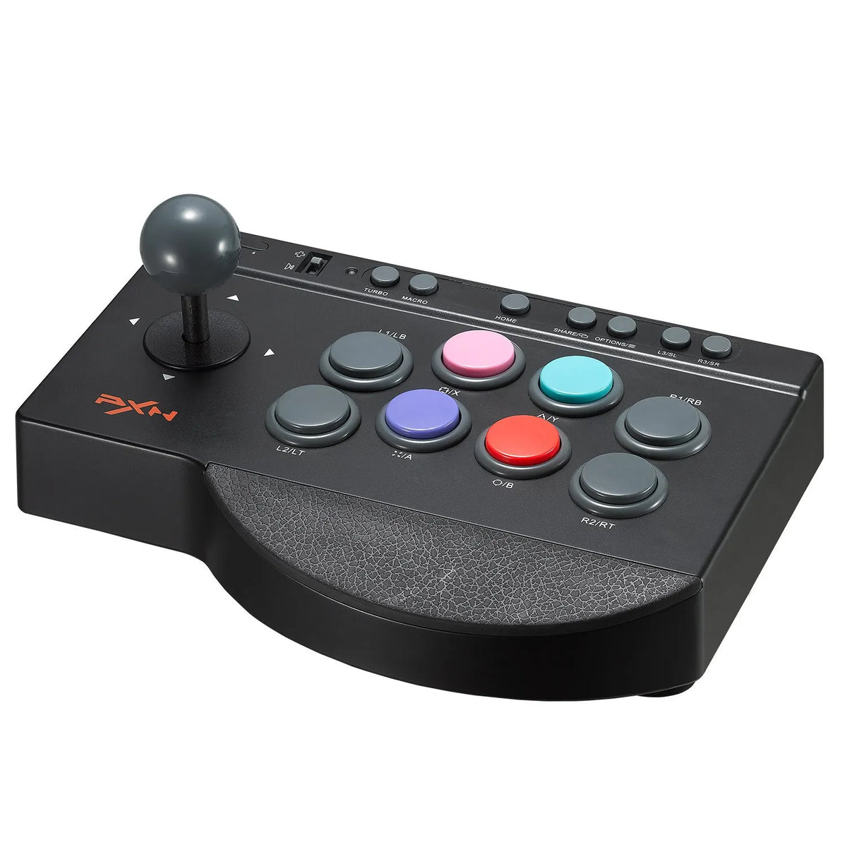 Black ergonomic arcade stick joystick with direction stick and D-pad mode for arcade games