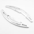Pair of BMW M paddle shift extenders in black with screw and glue attachment