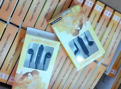 Black Bluetooth wireless headset with 41mm charging case for iPhone compatibility.