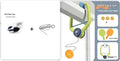Children's indoor table tennis ball trainer hanging on a door frame with ABS body, PP rack, and tennis ball set