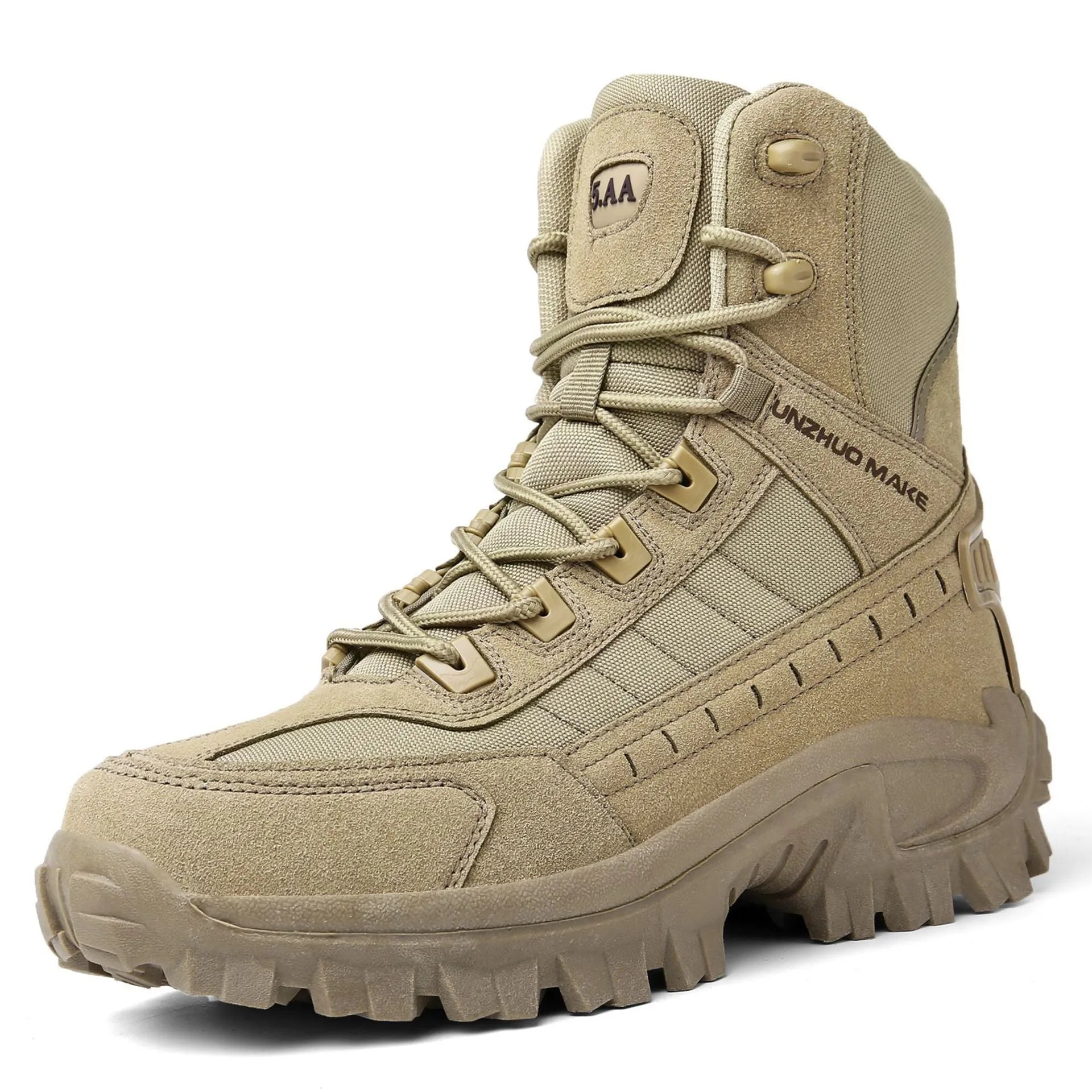 Men's casual lace-up shoes in Black, durable leather and textile upper