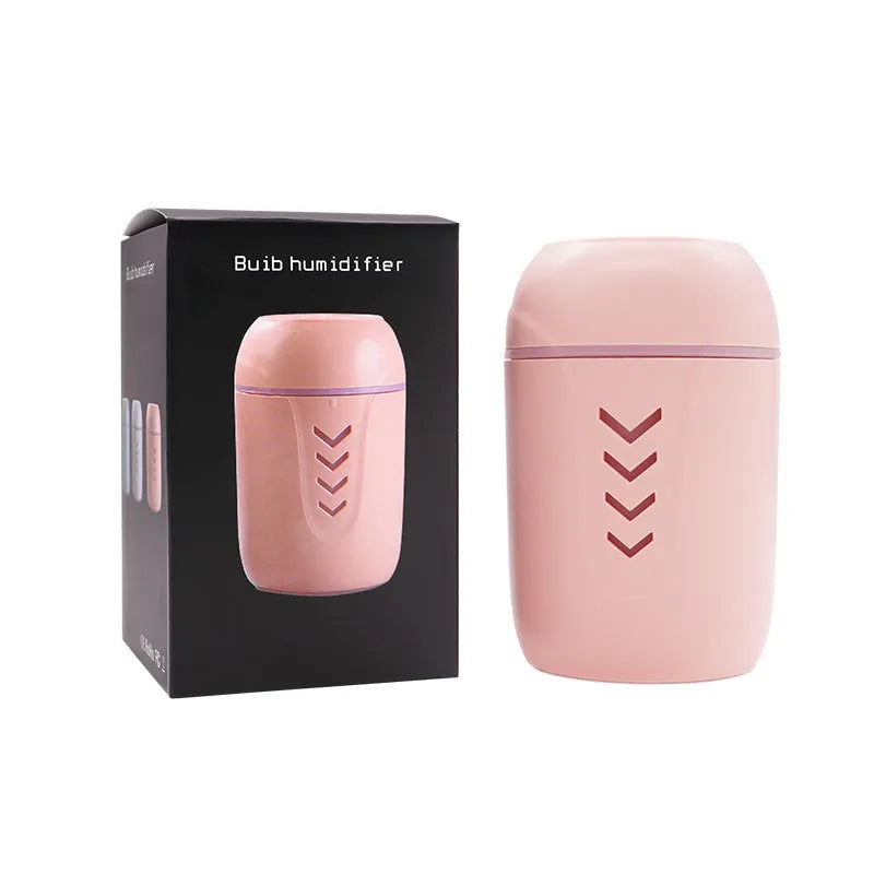 X3 portable car humidifier in blue colour with columnar design and single mist outlet