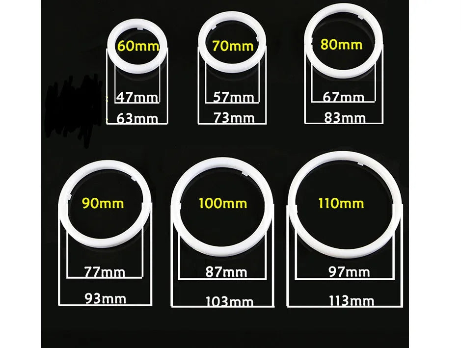 White LED angel eye ring daytime running light 100mm size car accessory