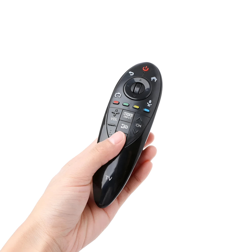 Black LG AN-MR500G TV remote control replacement on white background.