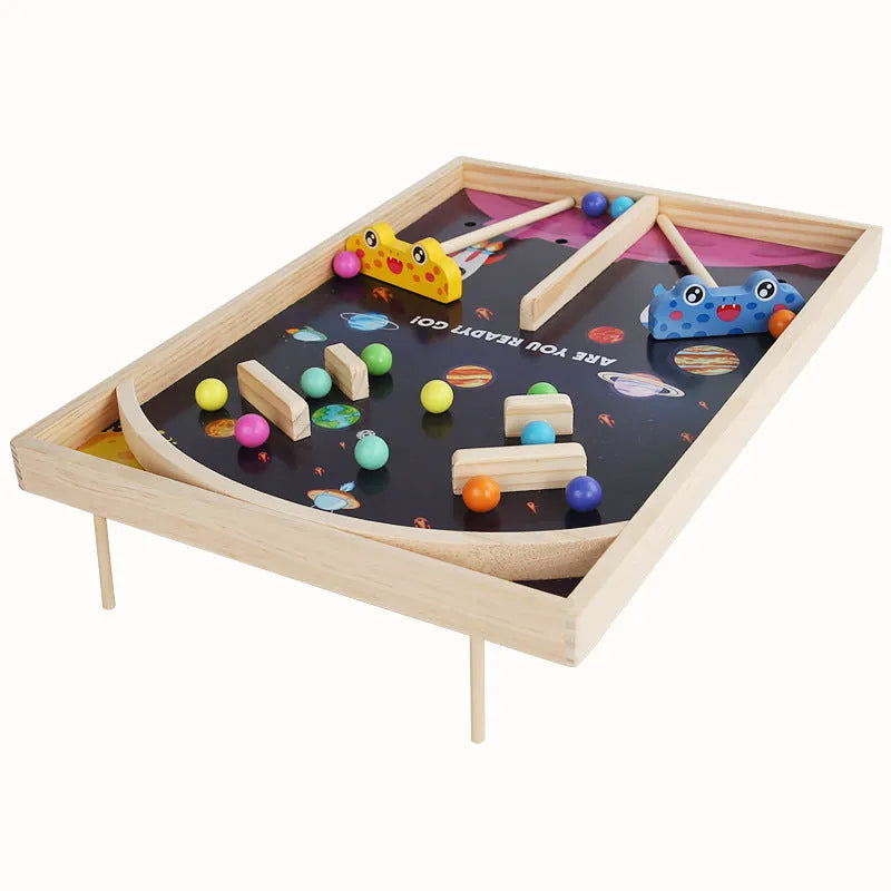 Wooden Star Wars themed double battle puzzle game for children aged 4-6 in a compact colour box