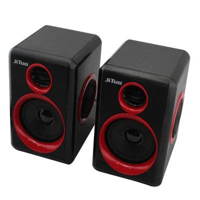USB cable speaker with 3.5mm audio socket and USB power connector, random colour, single unit