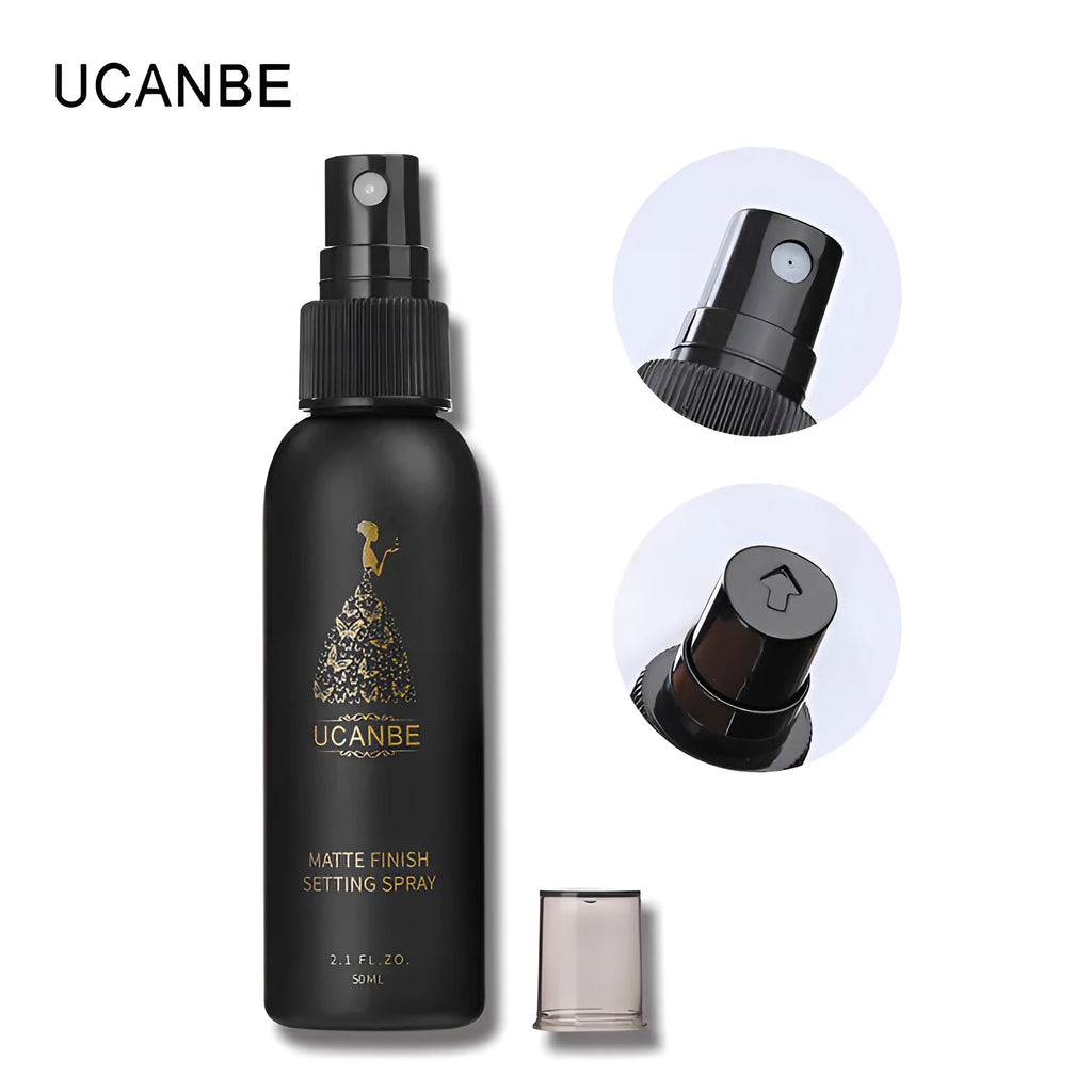 50ml matte finish makeup setting spray bottle with long lasting moisturising foundation fixing mist