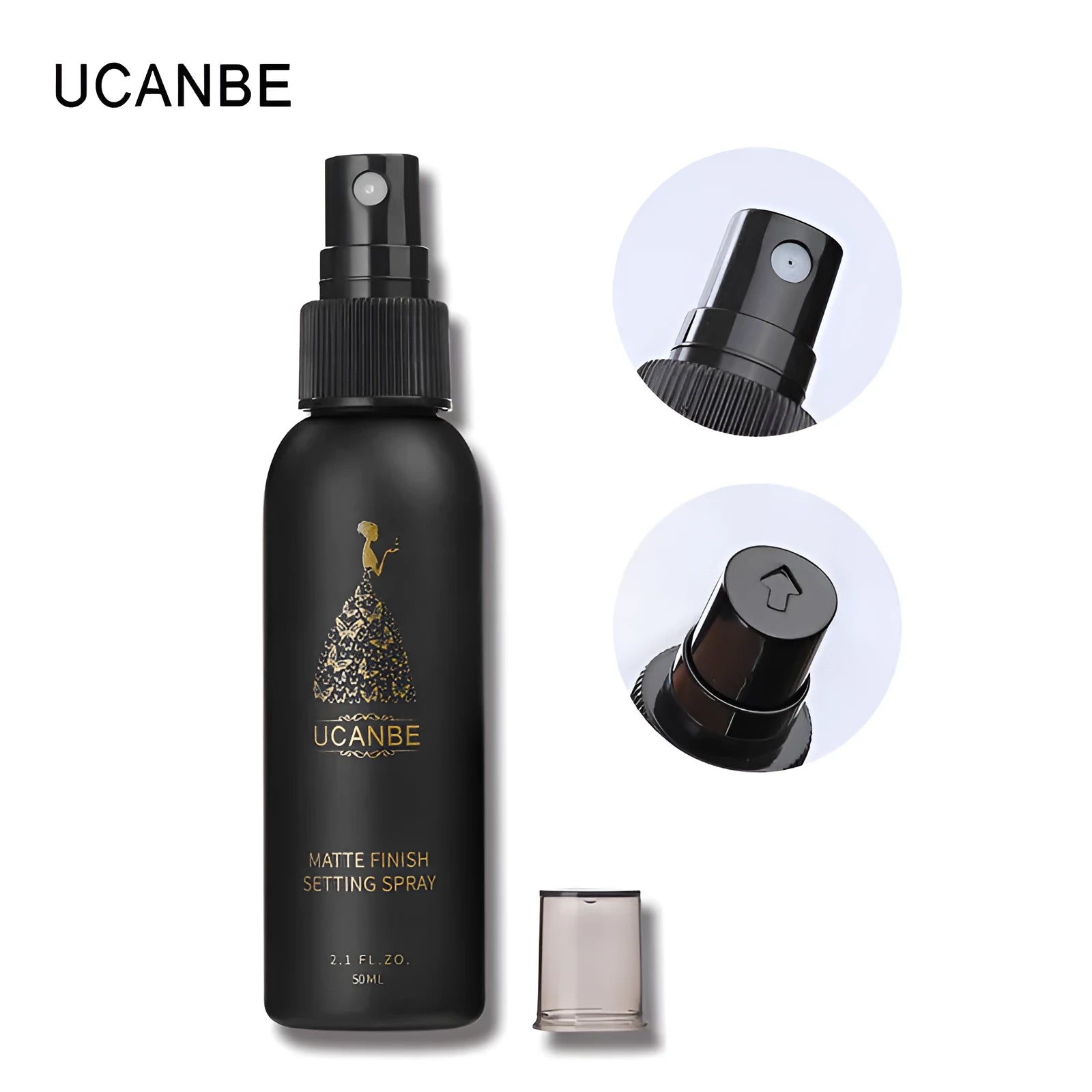 50ml matte finish makeup setting spray bottle with long lasting moisturising foundation fixing mist