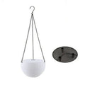 210mm diameter plastic hanging basket with inner tank and metal chain in choice of seven colours