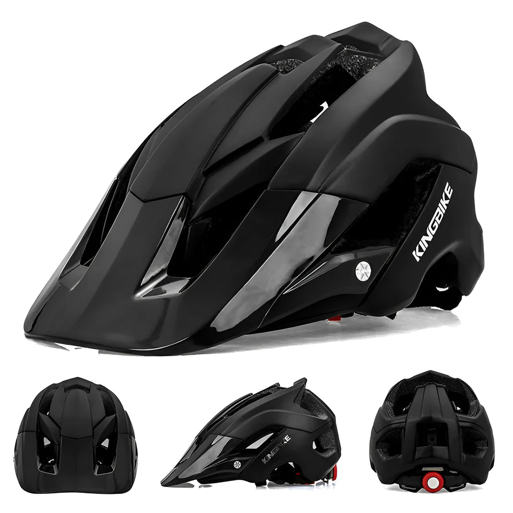 Bicycle helmet with EPS foam construction in black colour for cycling safety
