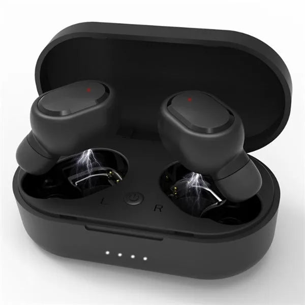 M1 Bluetooth wireless earphones in black or white colour with earbud style design