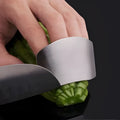 Stainless steel finger guard for kitchen vegetable cutting protection in single and double finger sizes