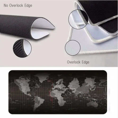 Locking oversized non-slip thick rubber keyboard and mouse pad, 300x700x2mm, on a desk