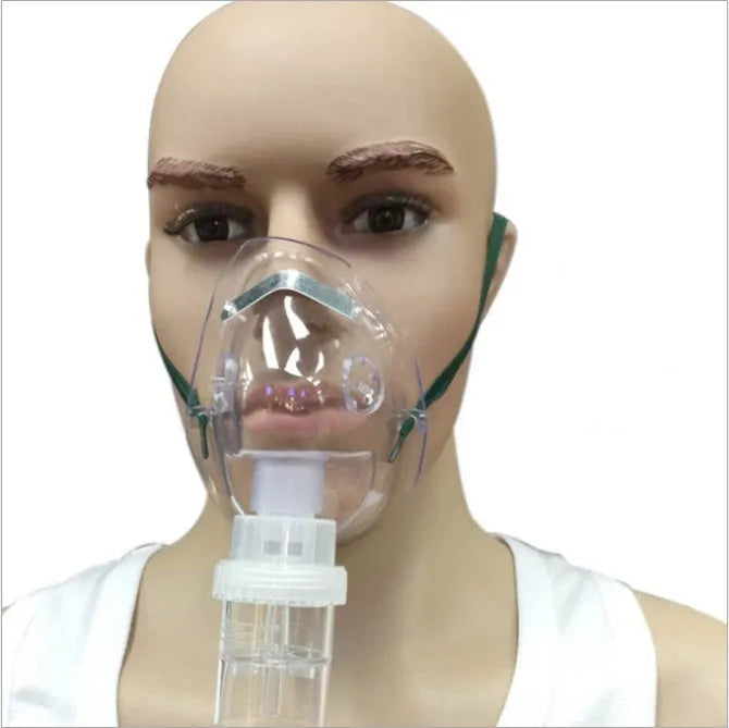 Clear coloured soft rubber mask aid strap for preventing glasses fogging with disposable masks.