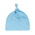 Newborn knot cap solid colour cotton hat for infants uniform size on baby
