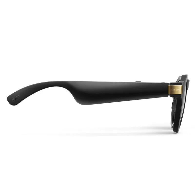 Fiveboy black bone conduction smart glasses with UV protection for women