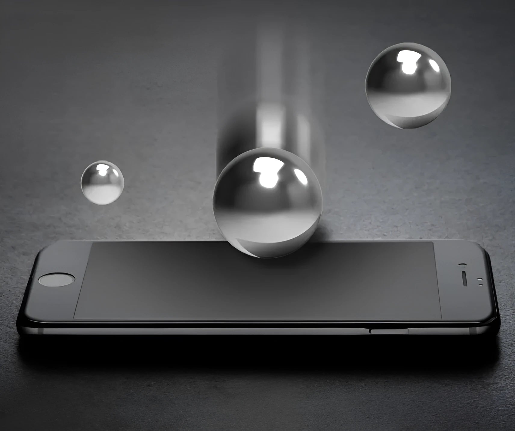iPhone XS Max tempered glass screen protector with mirror colour film and anti-reflective coating