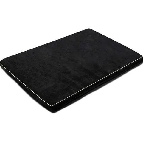 Arthur memory foam pet bed for large elderly dogs in black with low profile and non-slip bottom