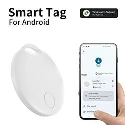 ITag anti-loss GPS tracker for keys and backpack, available in black, light blue, pink, white colours