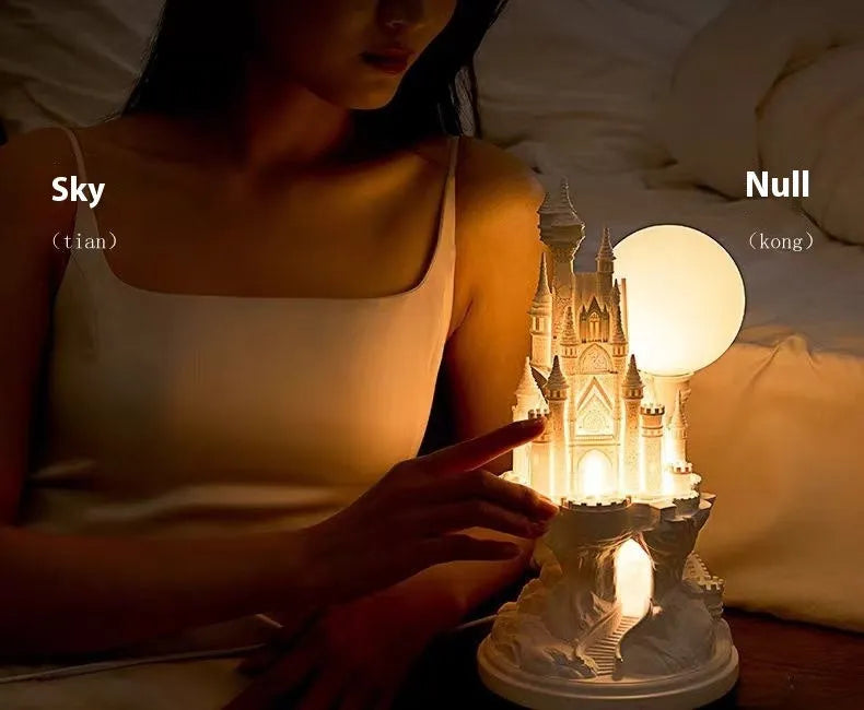 Fairy Tale Town aromatherapy night light gift box with lamp, essential oil, card, and charging cable