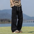 Summer thin mountain outdoor sports casual pants for men in black, light gray, and Army Green