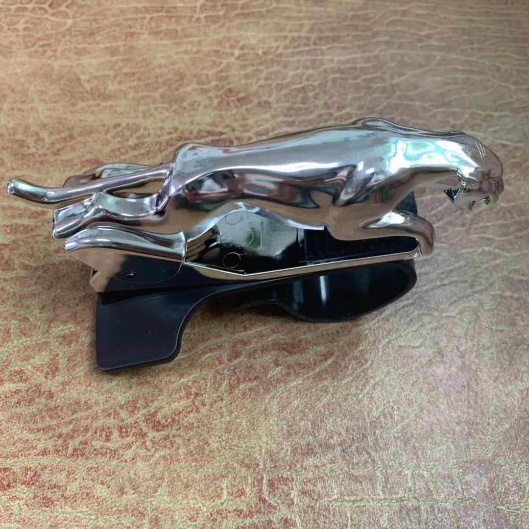 Car Leopard rotatable mobile phone holder in black mounted on car dashboard