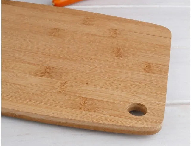 Moso bamboo square kitchen cutting board, 28 x 17 x 1 cm, 305 g, with antibacterial protection for food preparation