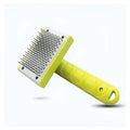 Pet comb dog hair cleaning comb self-cleaning TPR ABS 10x16cm fruit green