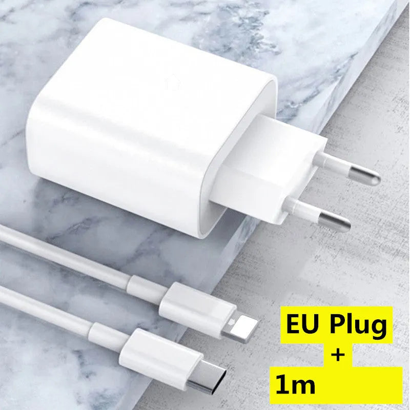 20W PD fast charger UK plug with USB-C output, flame-retardant shell, and safety certifications